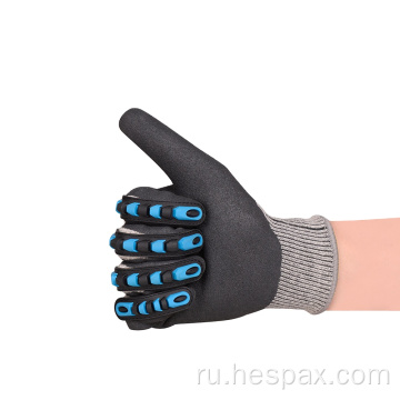 HESPAX Anti-Empact Gloves Antif Cut Level 5 TPR